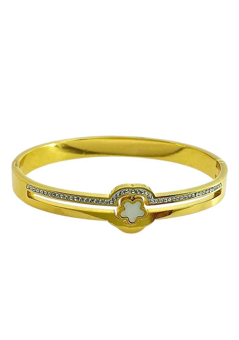 Golden Alloy Bracelet - Indya