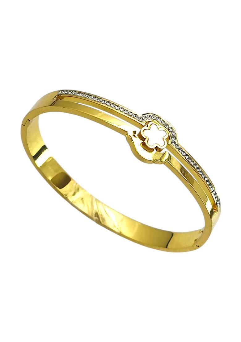 Golden Alloy Bracelet - Indya