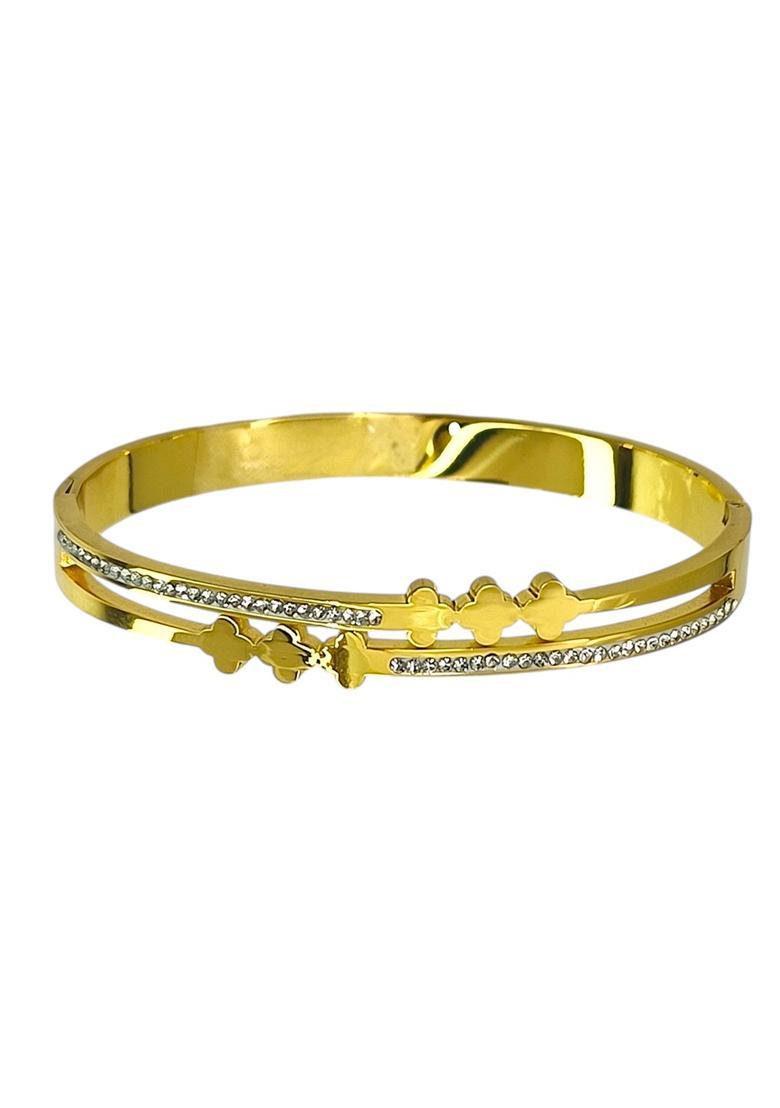 Golden Alloy Bracelet - Indya