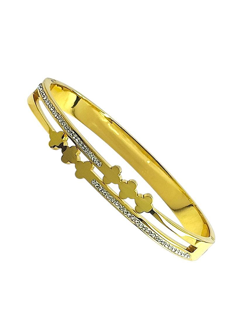 Golden Alloy Bracelet - Indya