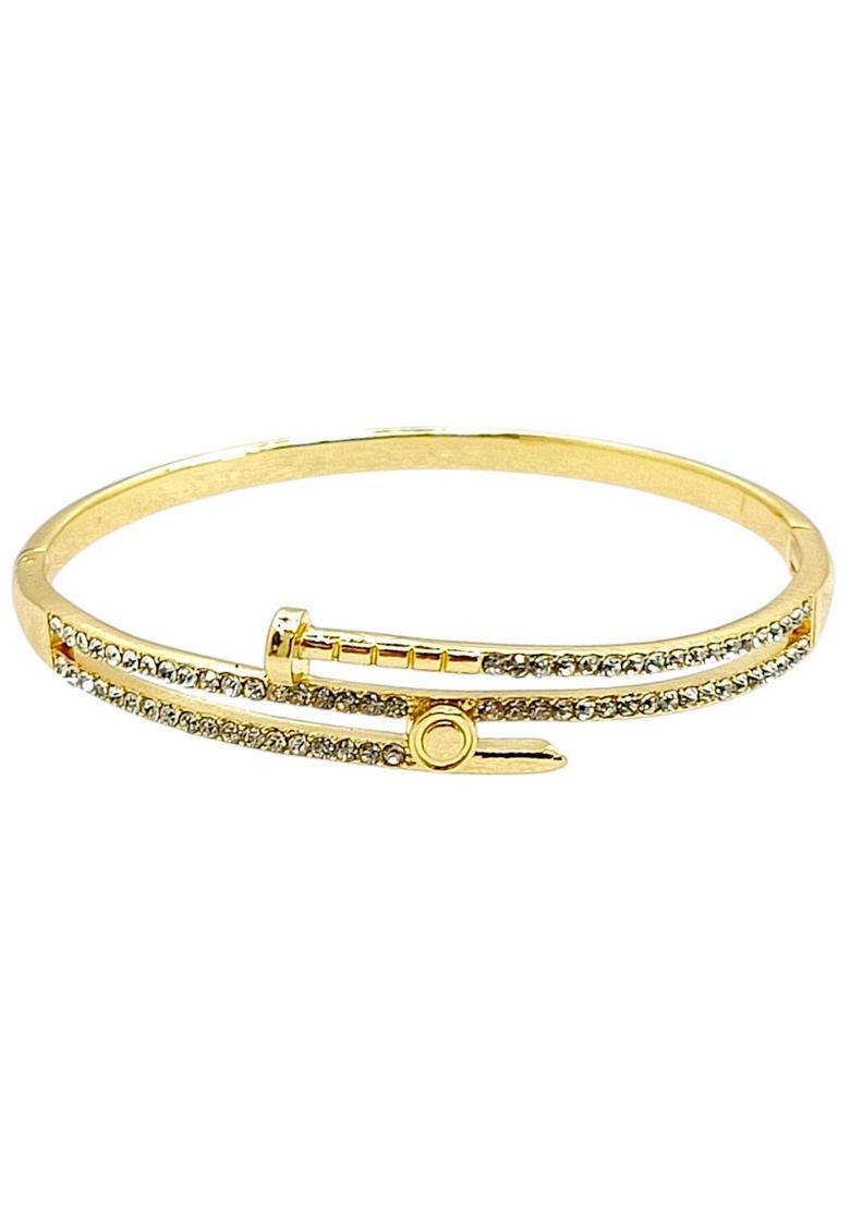 Golden Alloy Bracelet - Indya