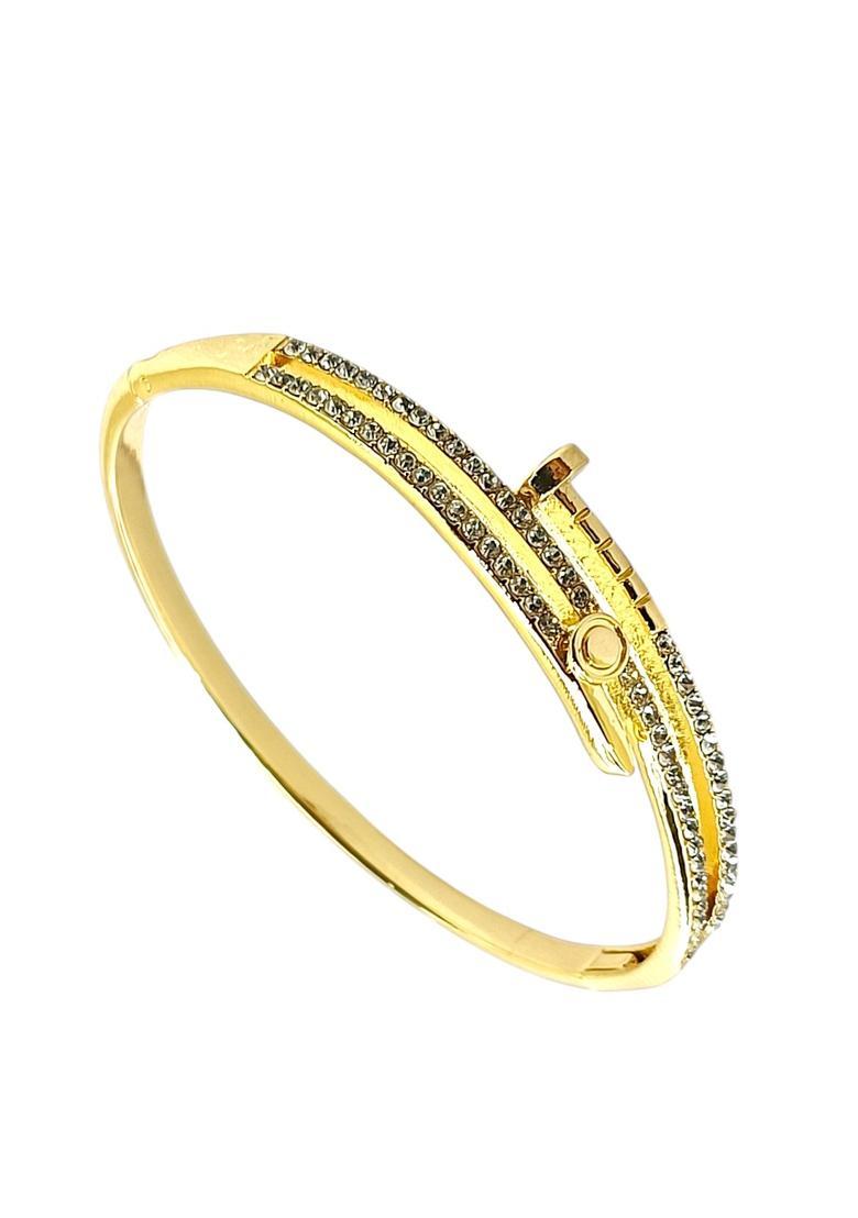 Golden Alloy Bracelet - Indya