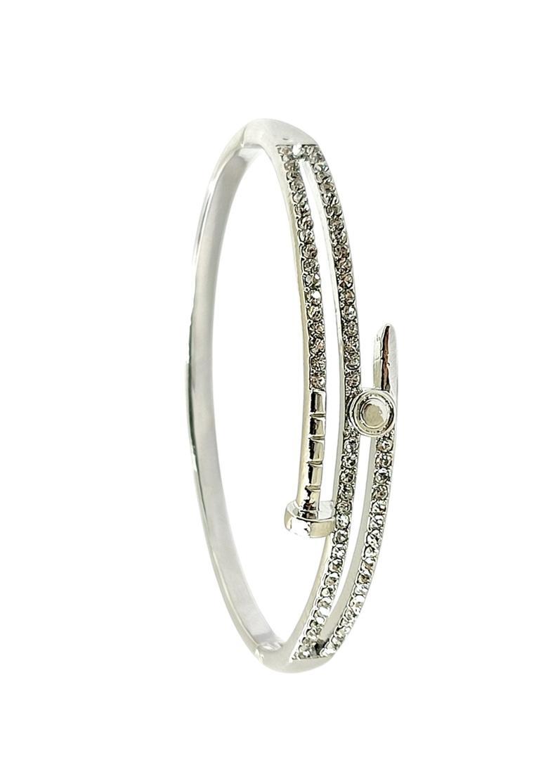Silver Alloy Bracelet - Indya