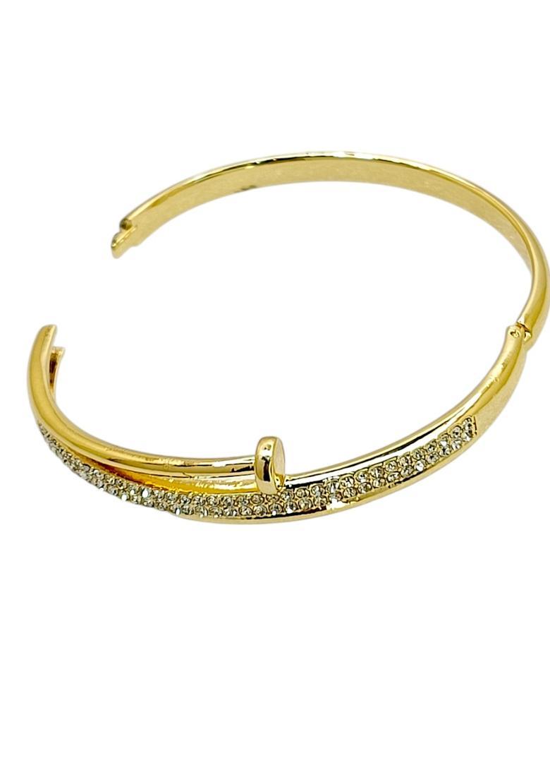 Golden Alloy Bracelet - Indya