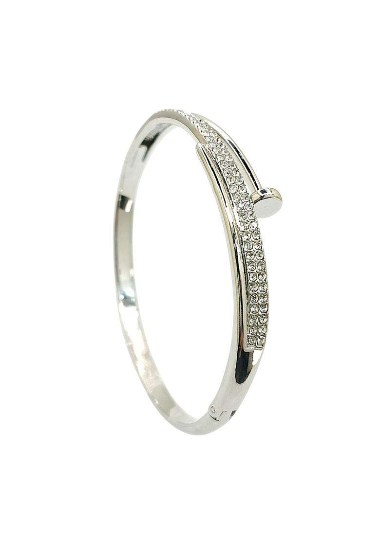 Silver Alloy Bracelet - Indya