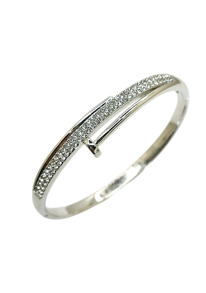 Silver Alloy Bracelet - Indya