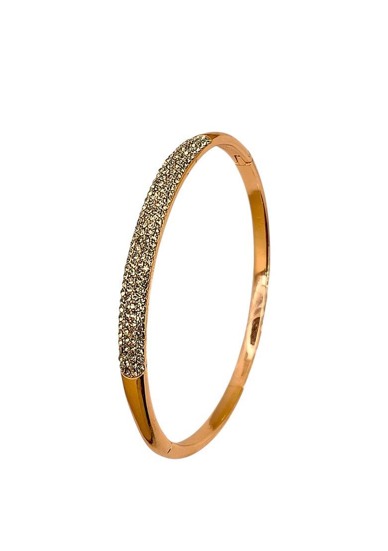 Rose Gold Alloy Bracelet - Indya