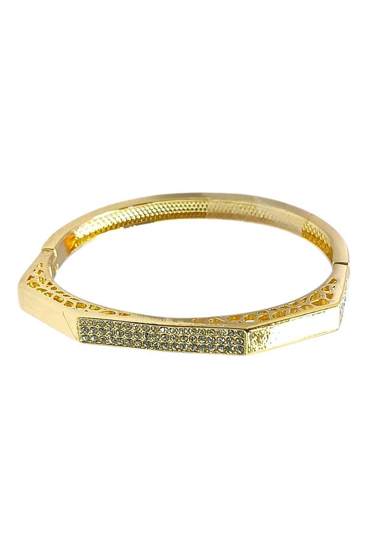 Golden Alloy Bracelet - Indya