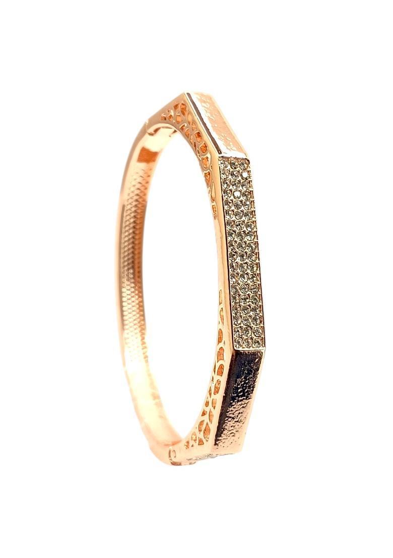 Rose Gold Alloy Bracelet - Indya