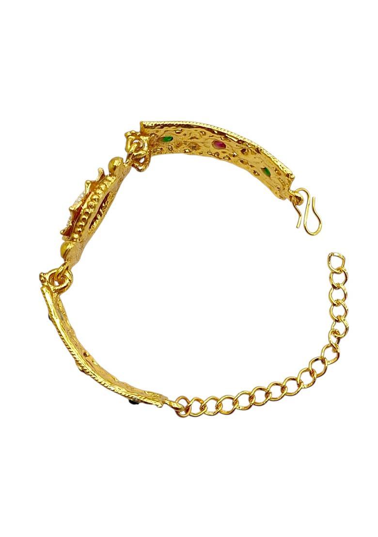 Golden Alloy Bracelet - Indya