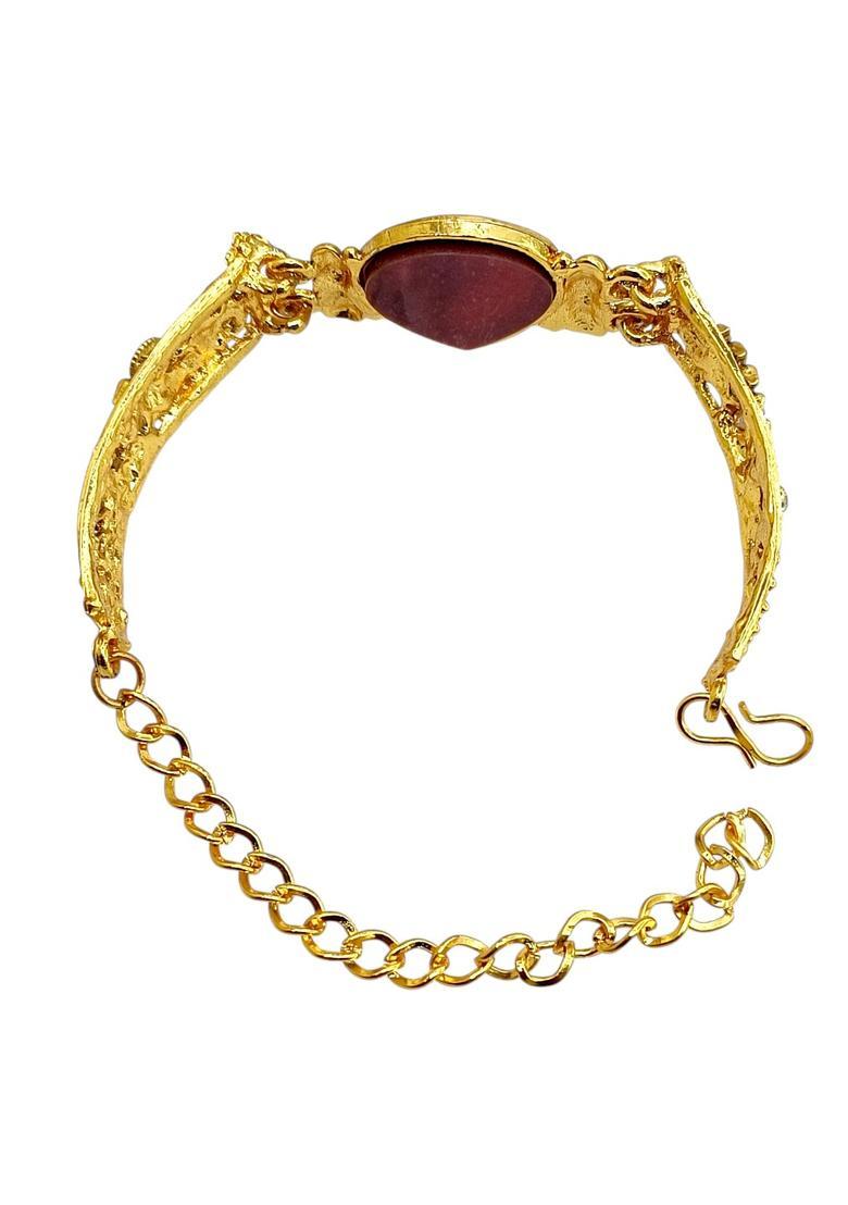 Golden Alloy Bracelet - Indya