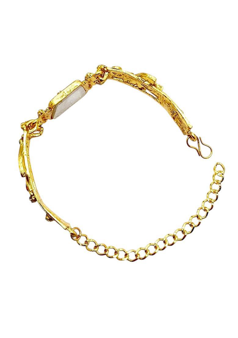 Golden Alloy Bracelet - Indya