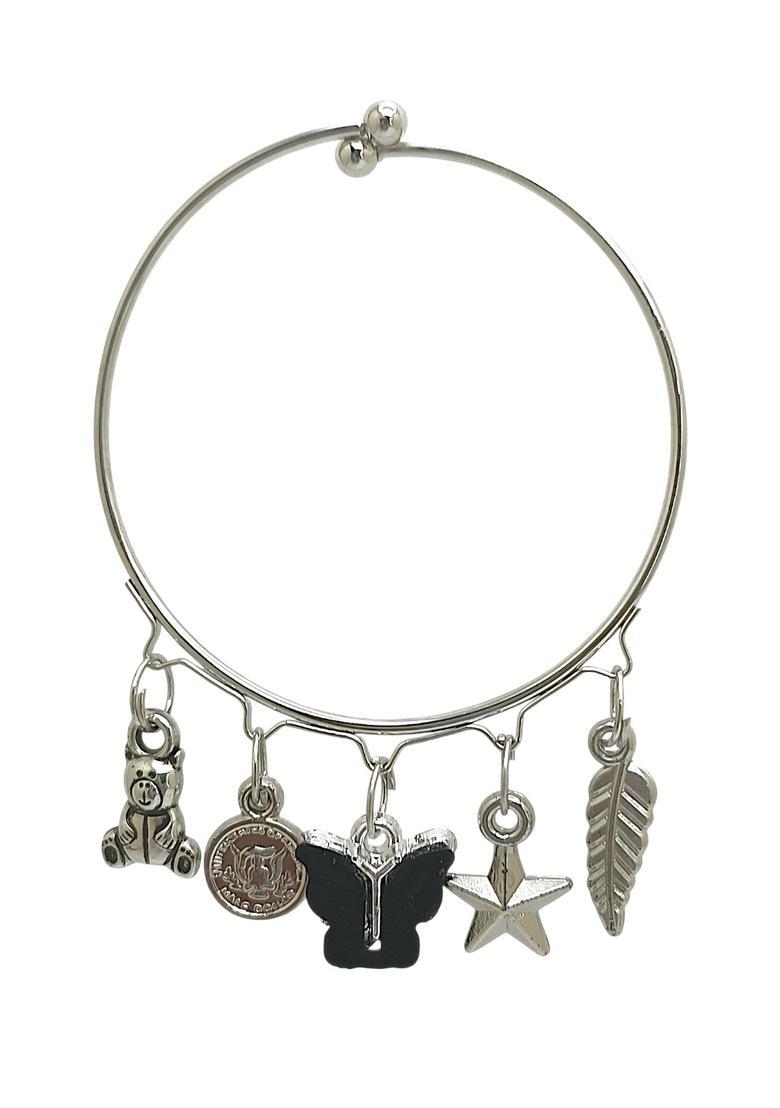 Silver Alloy Bracelet - Indya