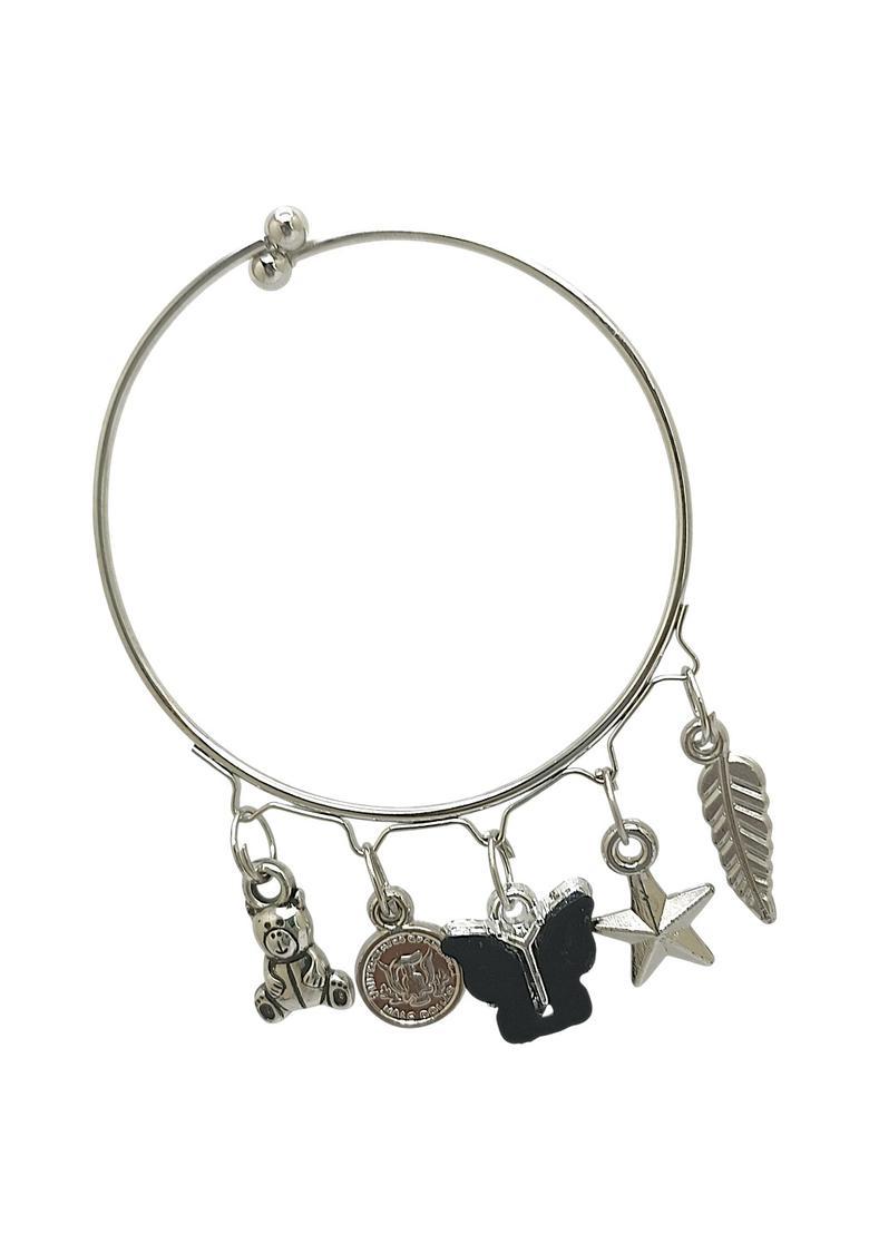 Silver Alloy Bracelet - Indya