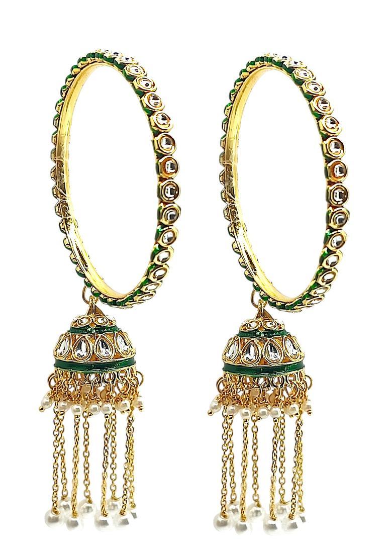 Golden Alloy Bangle - Indya