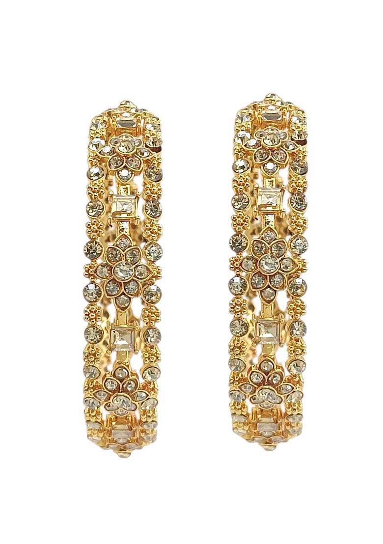 Golden Alloy Bangle - Indya