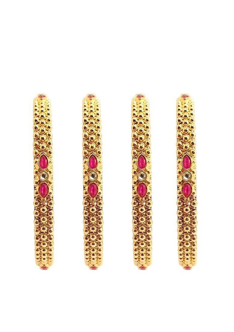 Golden Alloy Bangle - Indya