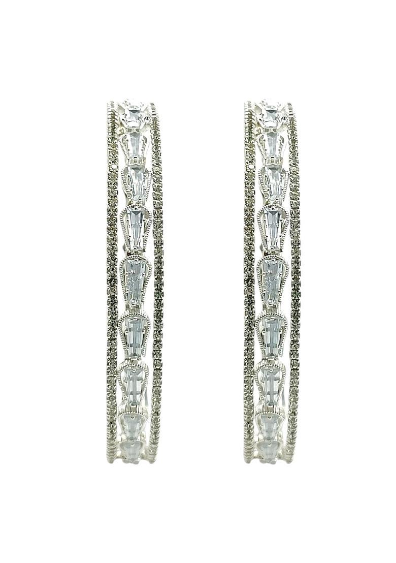 Silver Alloy Bangle - Indya