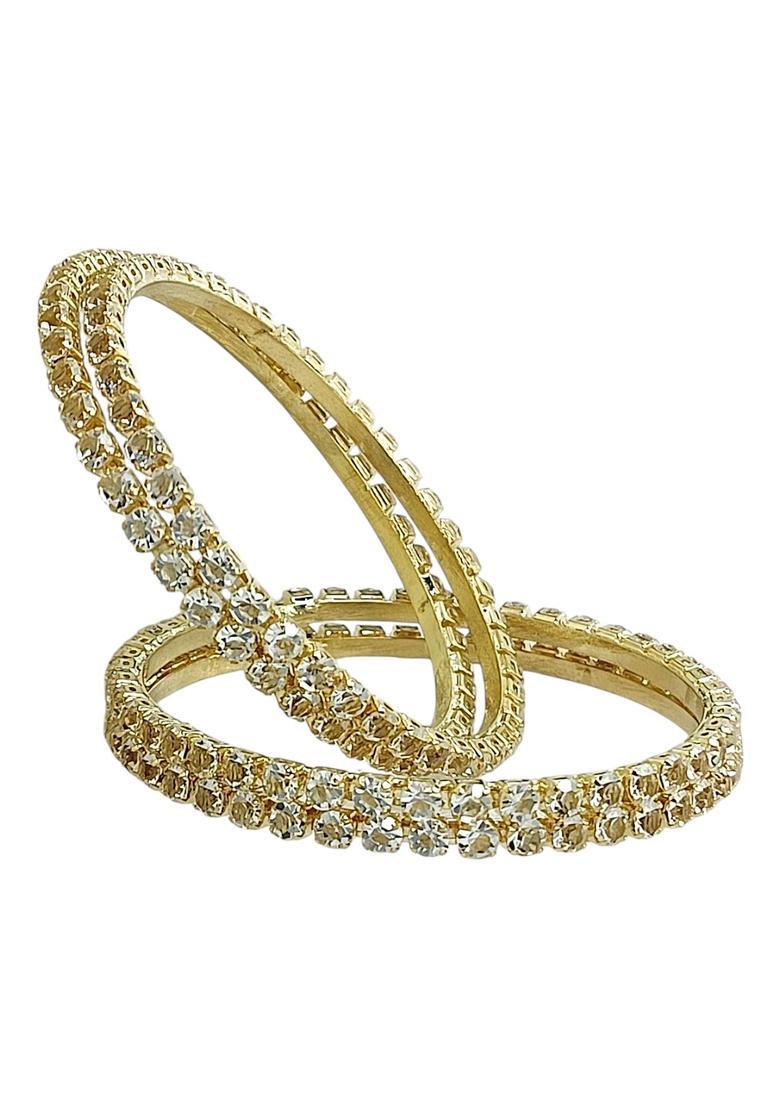Golden Alloy Bangle - Indya