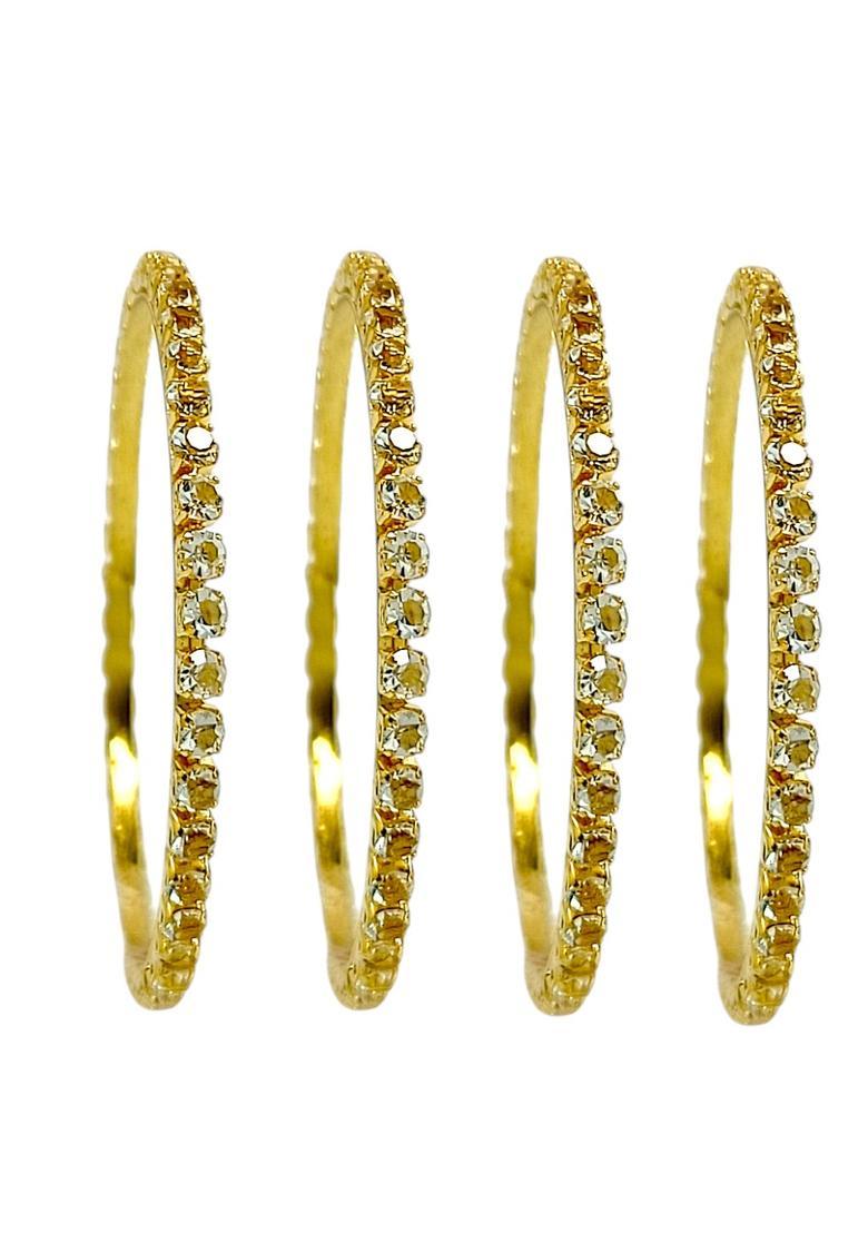 Golden Alloy Bangle - Indya