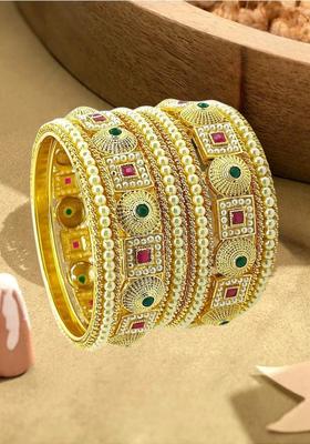 Golden Alloy Bangle