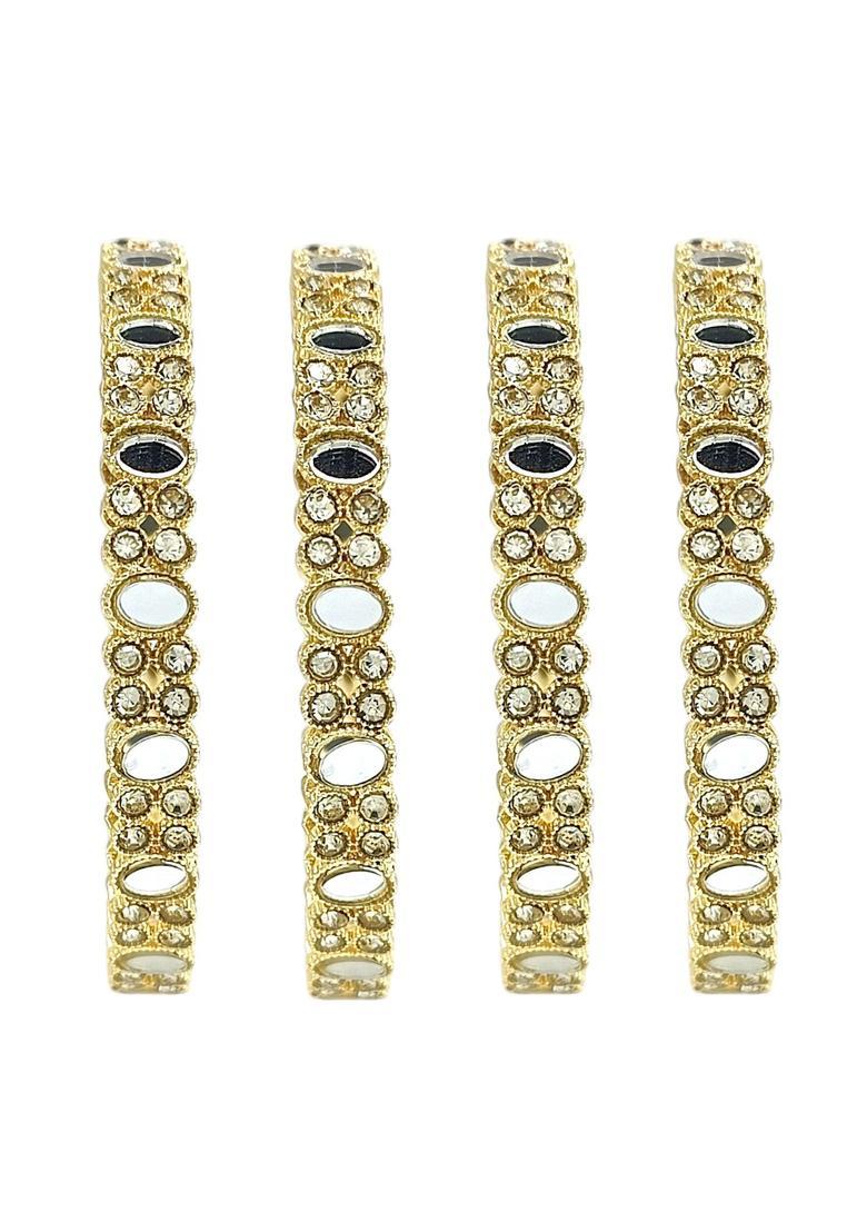 Golden Alloy Bangle - Indya