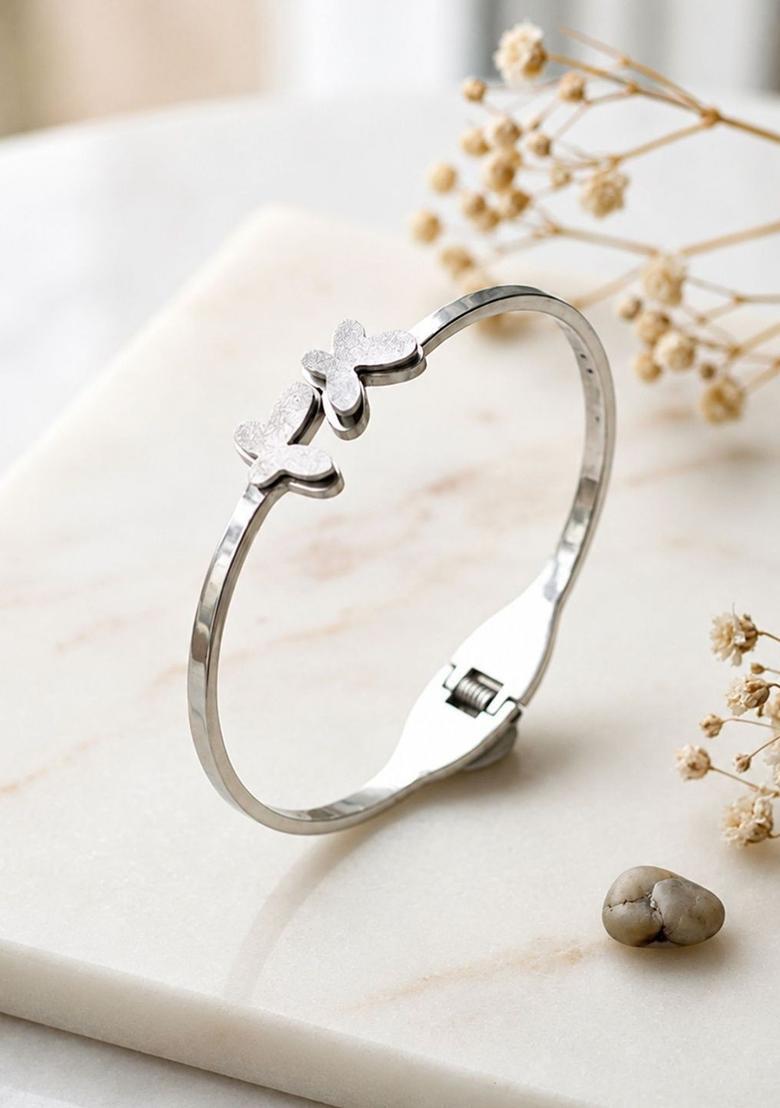 Silver Alloy Bracelet - Indya