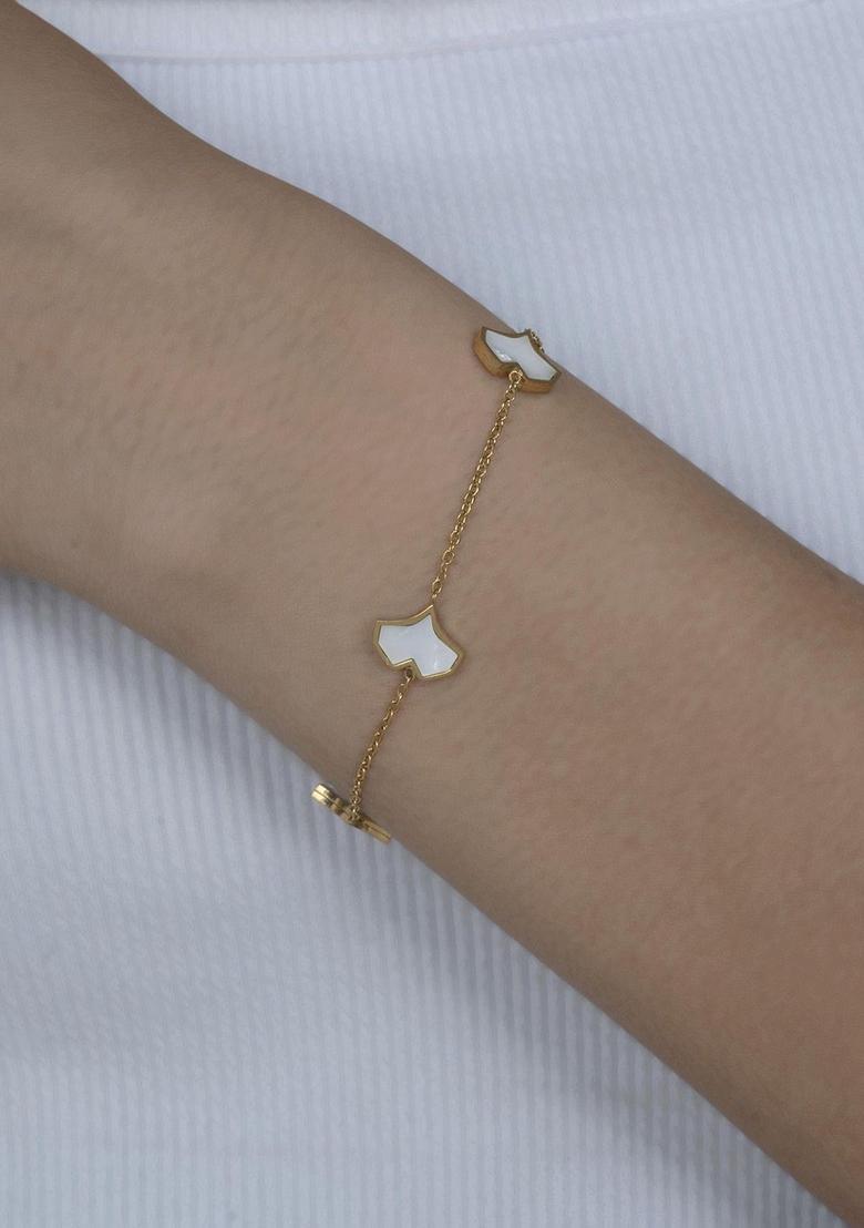 Golden Alloy Bracelet - Indya