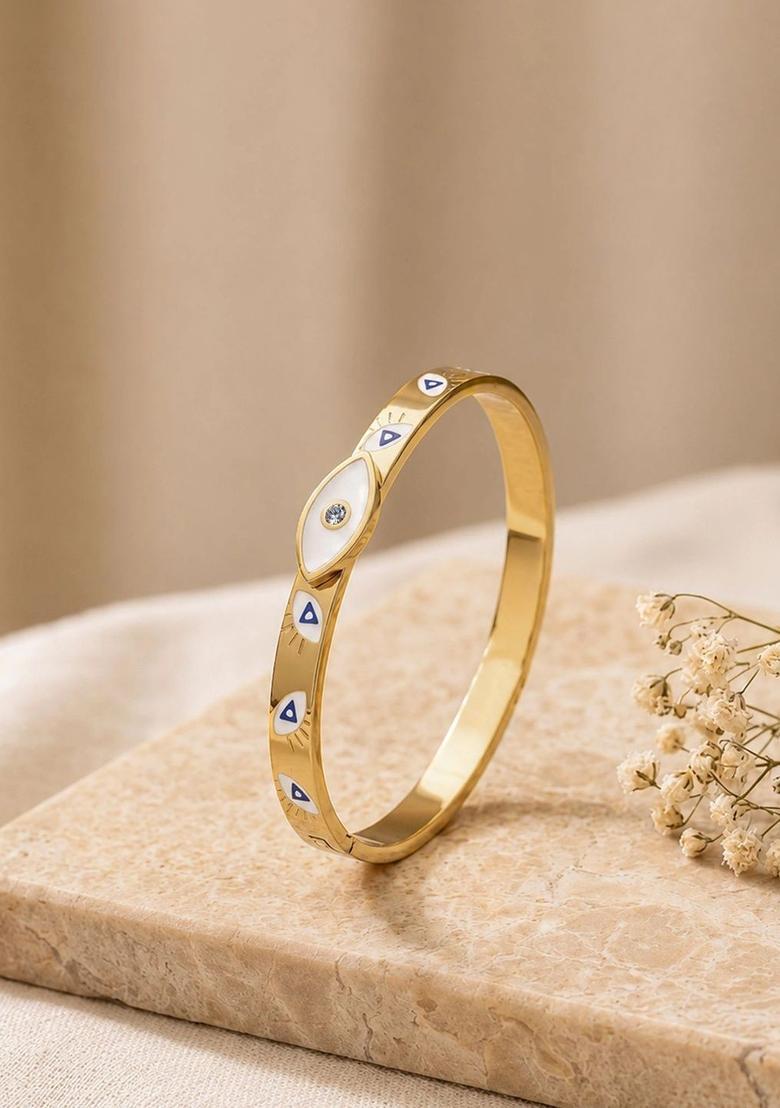 Golden Alloy Bracelet - Indya