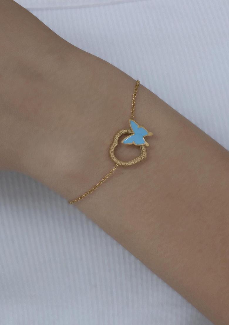 Golden Alloy Bracelet - Indya