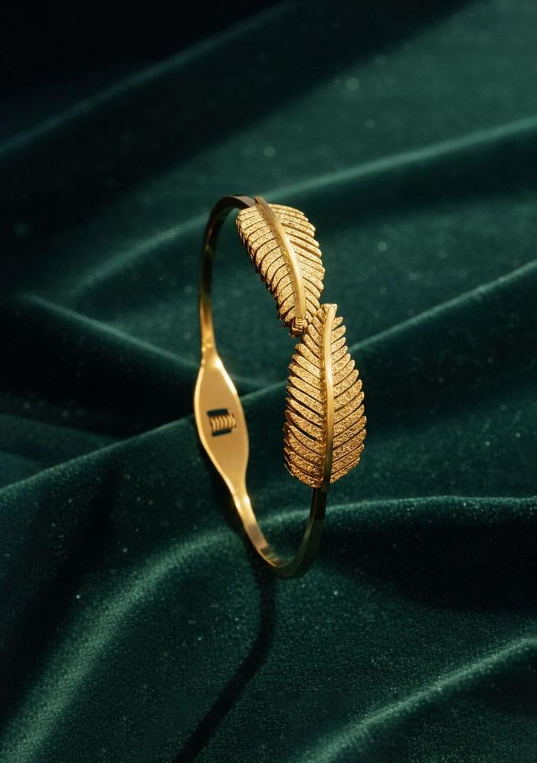 Golden Alloy Bracelet - Indya