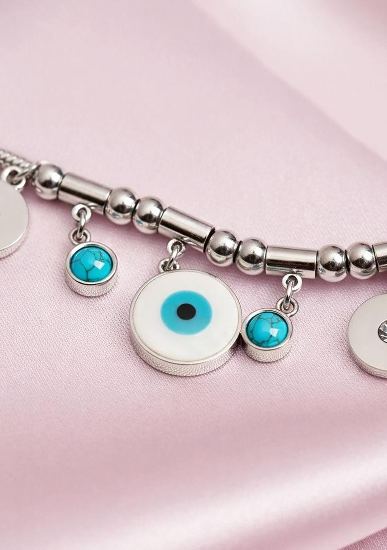 Silver Alloy Bracelet - Indya