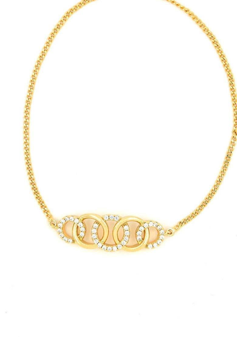 Golden Alloy Bracelet - Indya