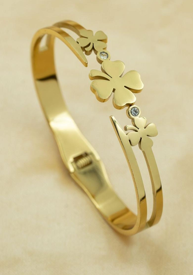 Golden Alloy Bracelet - Indya