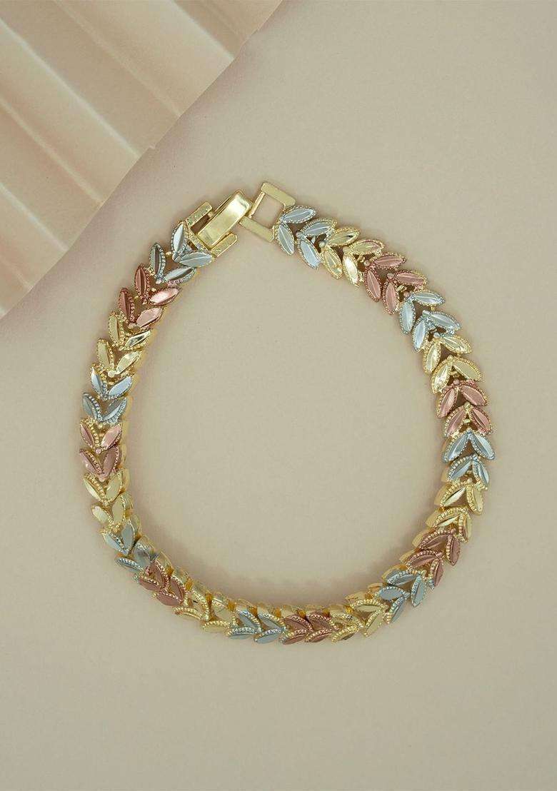 Golden Alloy Bracelet - Indya