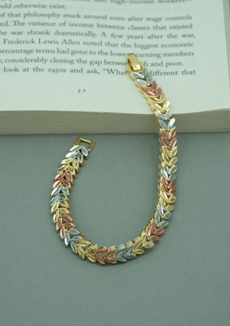 Golden Alloy Bracelet - Indya