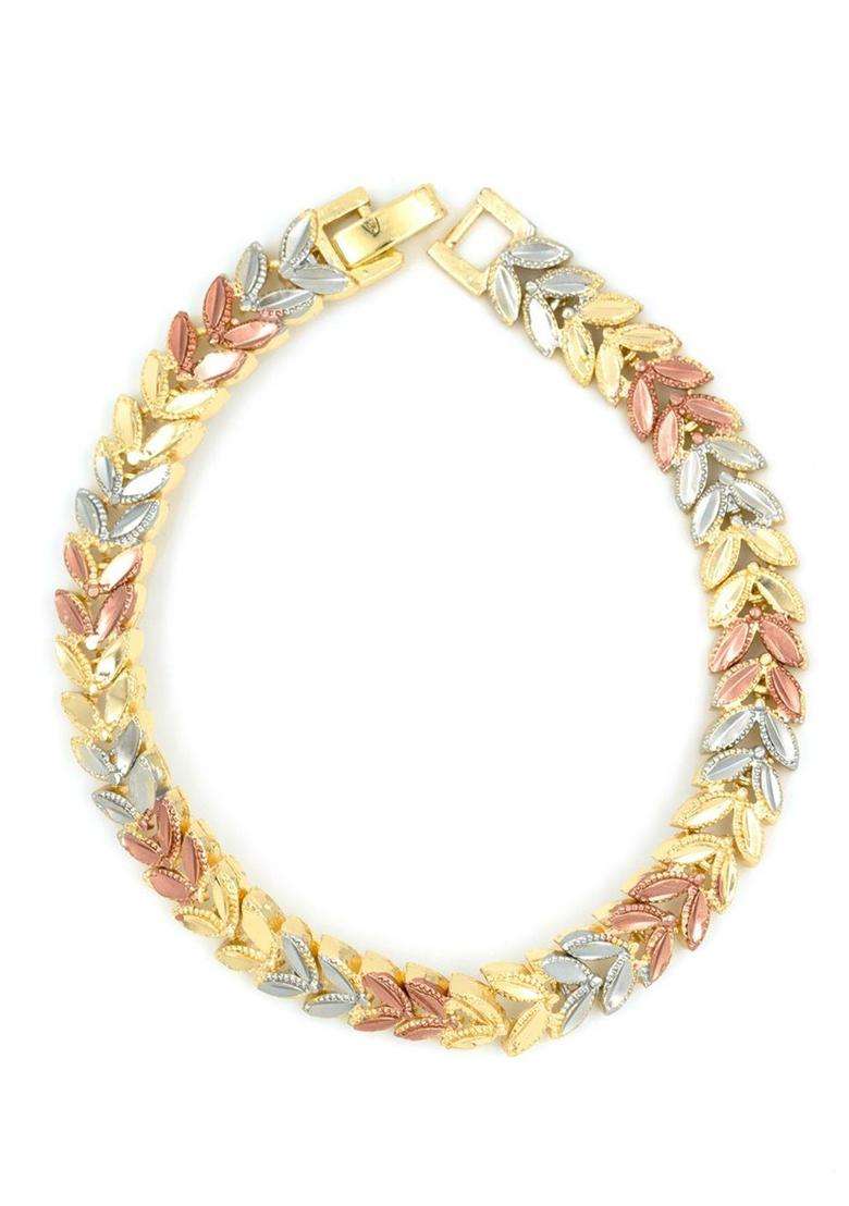 Golden Alloy Bracelet - Indya