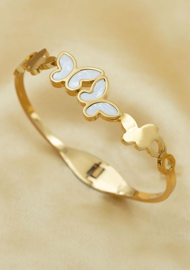 Golden Alloy Bracelet - Indya