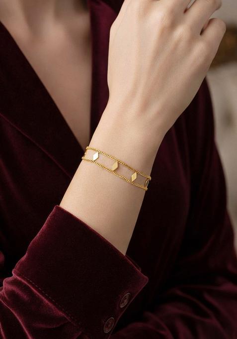 Golden Alloy Bracelet
