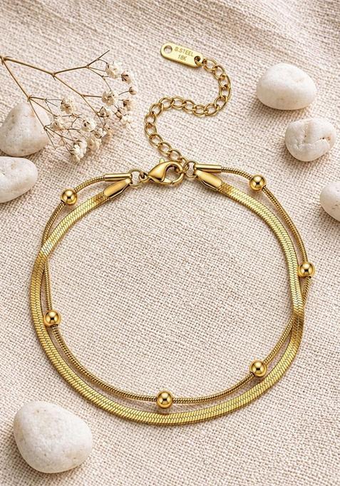 Golden Alloy Bracelet