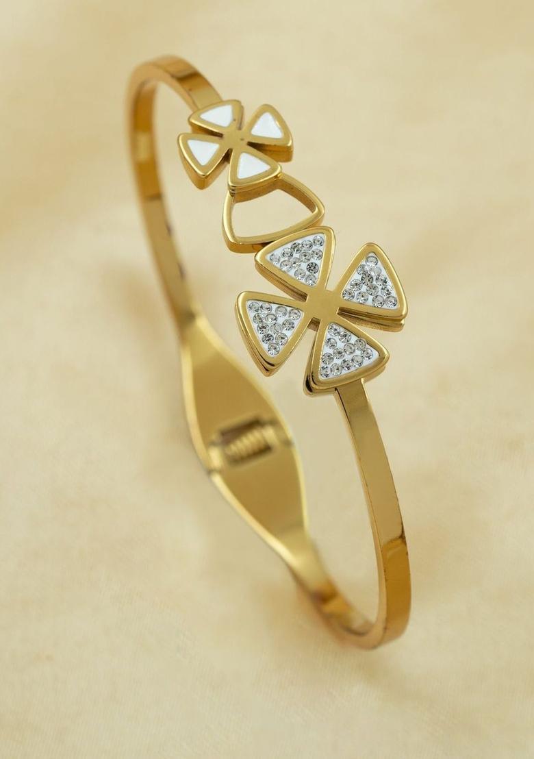 Golden Alloy Bracelet - Indya