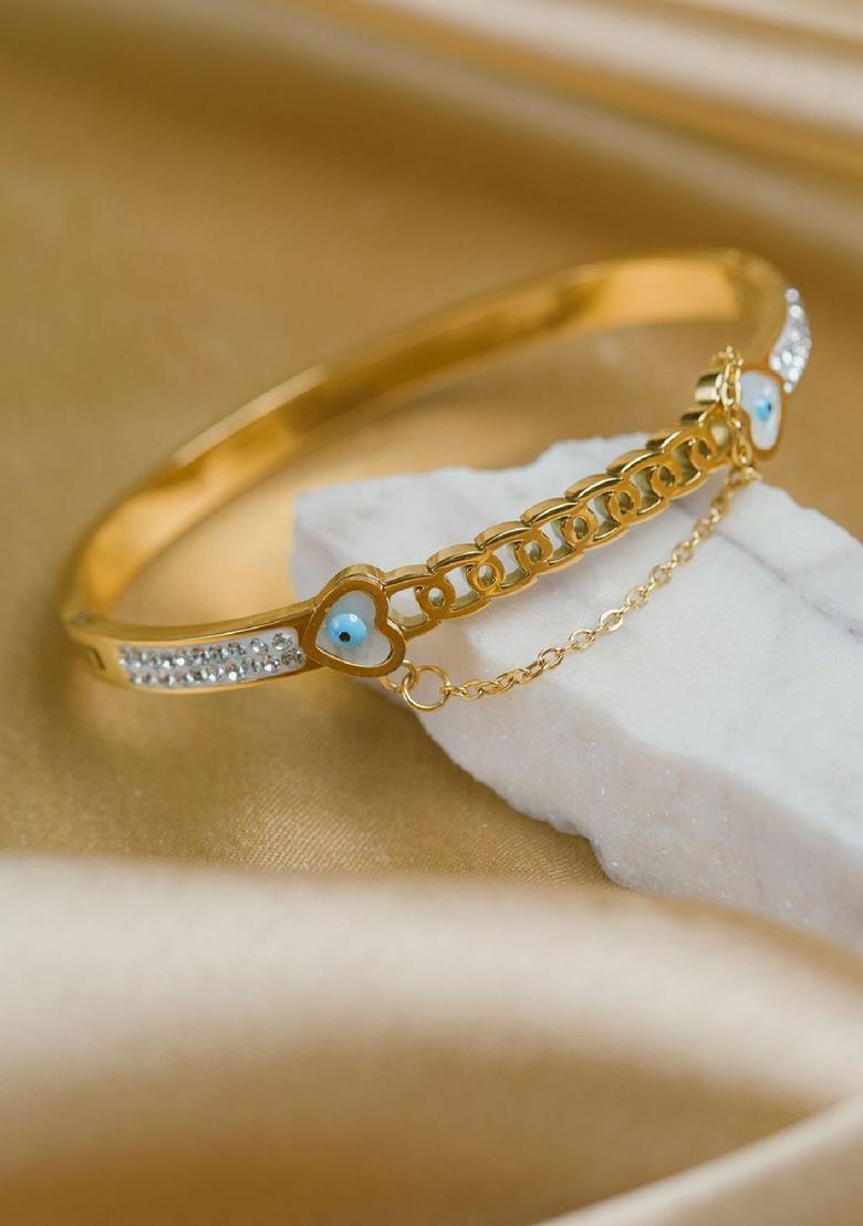 Golden Alloy Bracelet - Indya