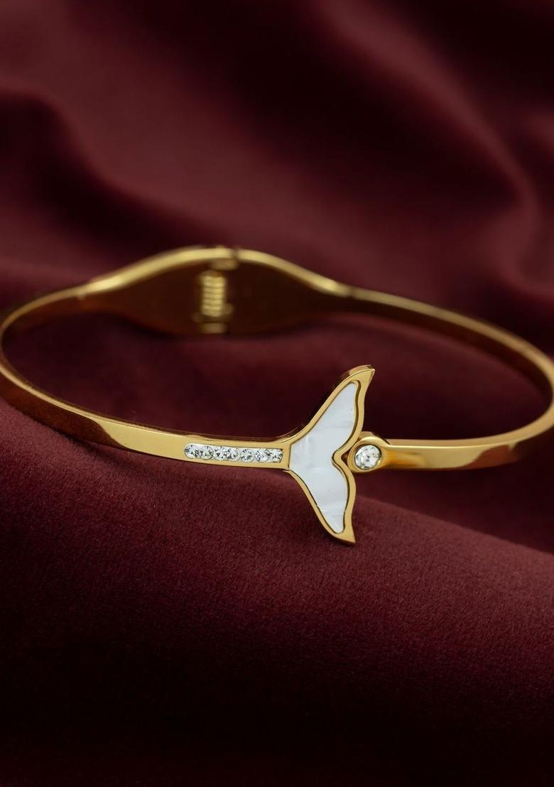 Golden Alloy Bracelet - Indya