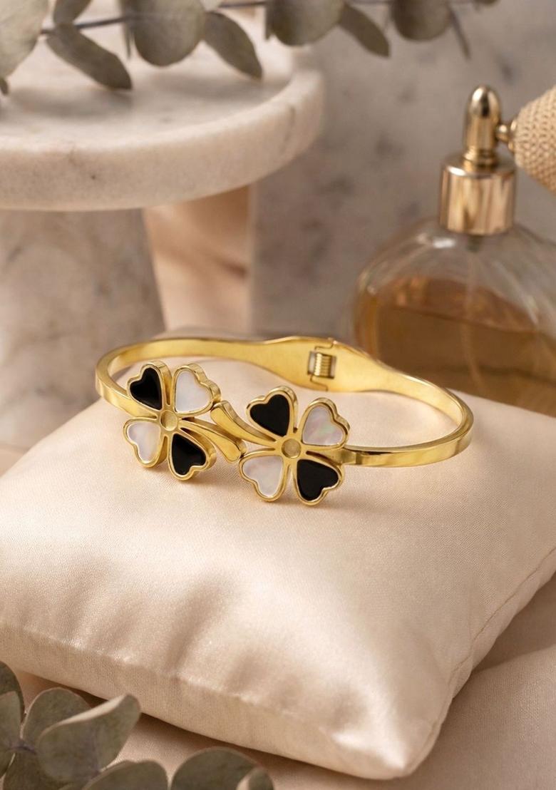 Golden Alloy Bracelet - Indya