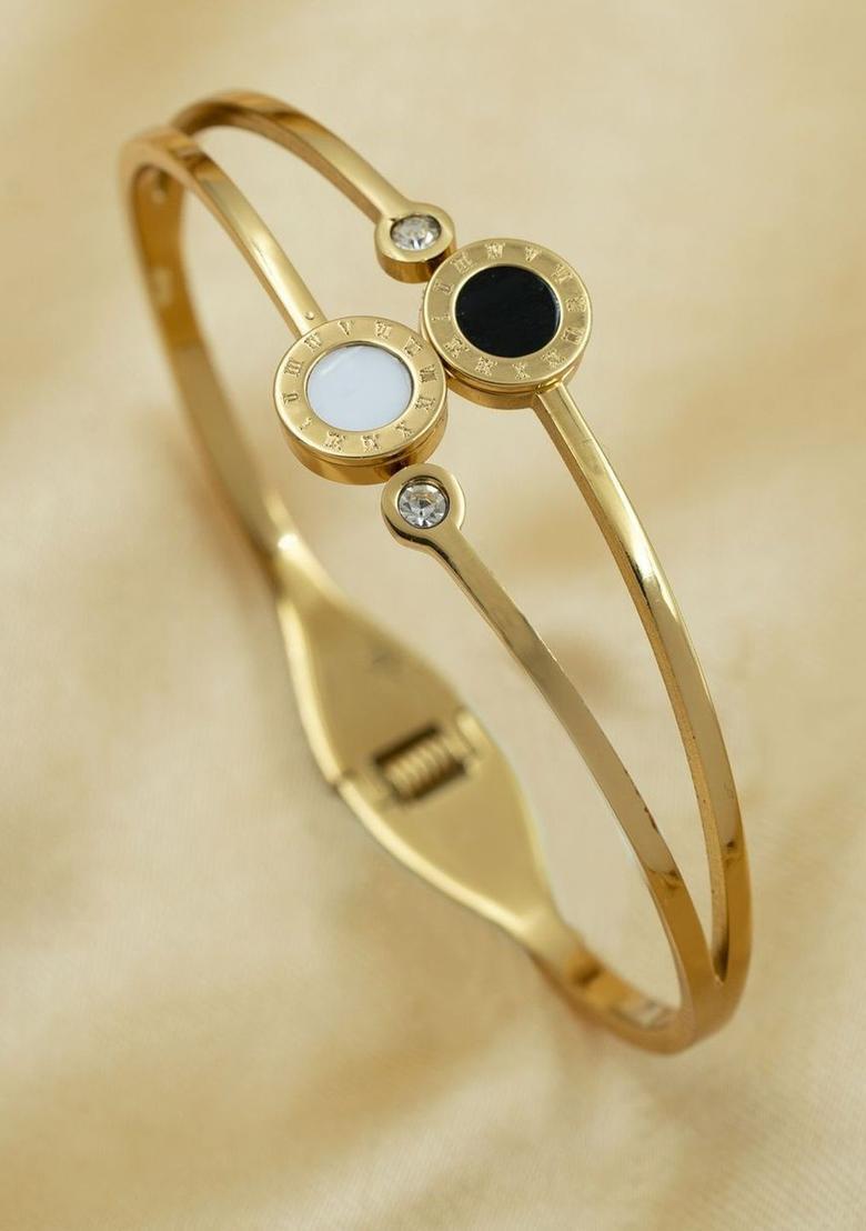 Golden Alloy Bracelet - Indya