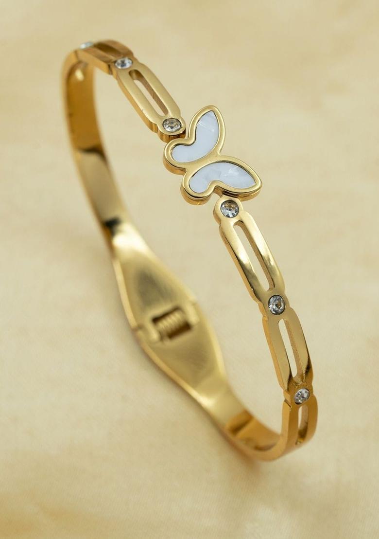 Golden Alloy Bracelet - Indya