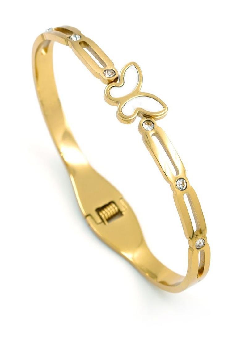 Golden Alloy Bracelet - Indya