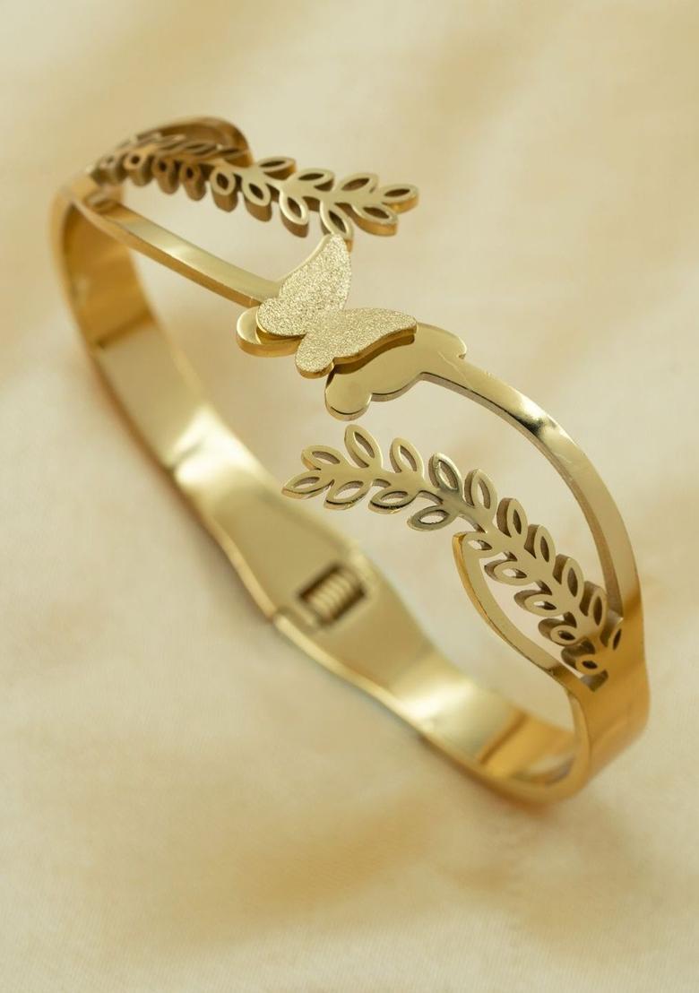 Golden Alloy Bracelet - Indya