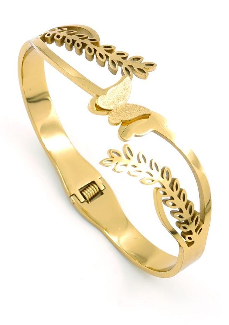 Golden Alloy Bracelet - Indya