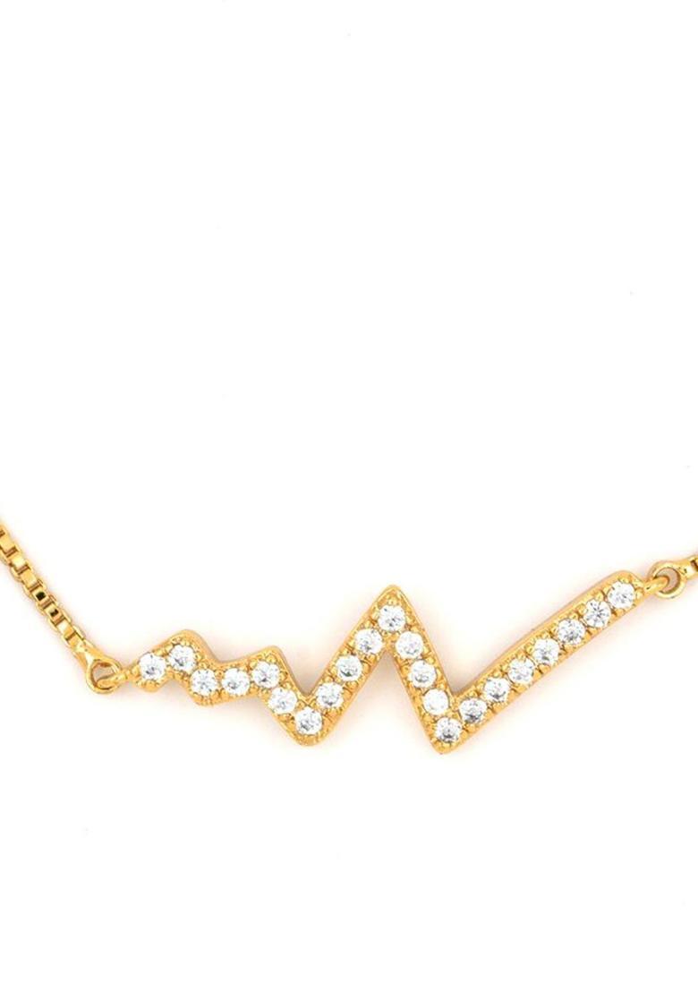 Golden Alloy Bracelet - Indya